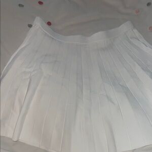 a new day Bright White Pleated Skater Skirt